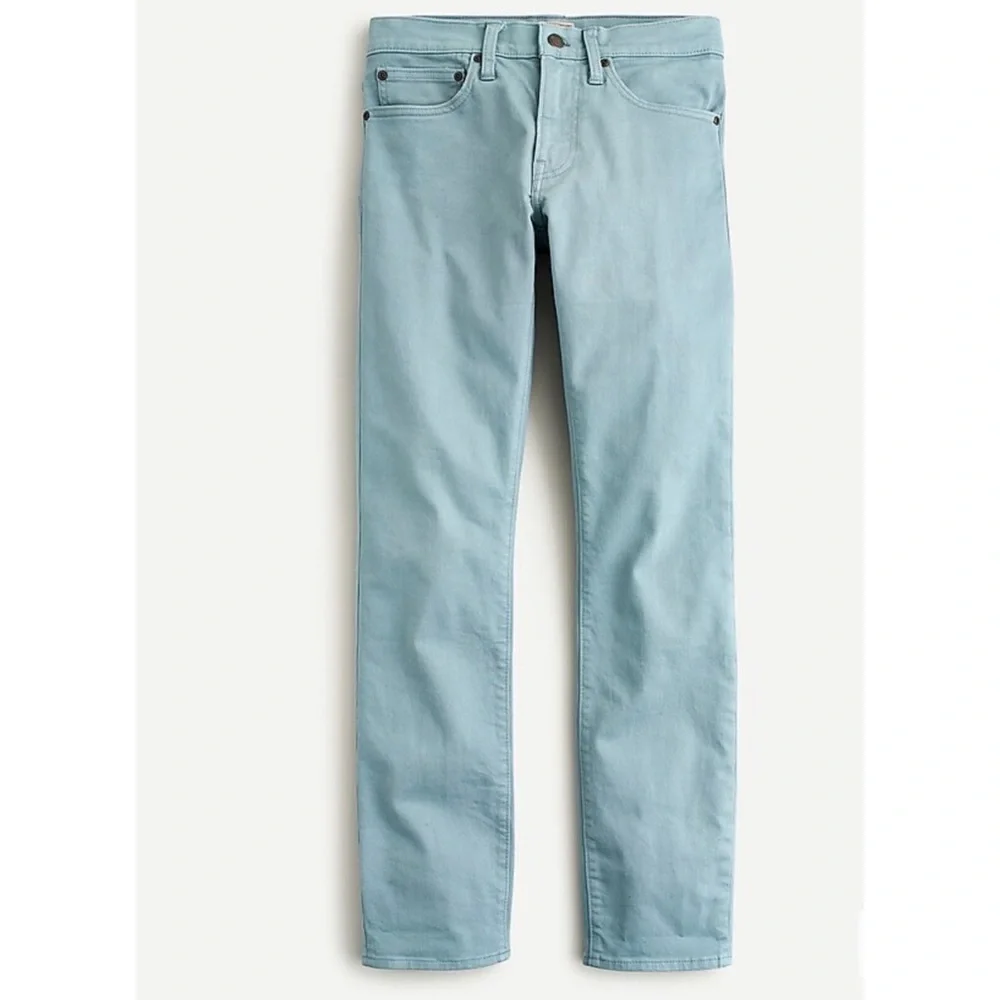 J. Crew 484 Stretch Slim Narrow Tapered Leg Light Blue 34” Inseam - Picture 2 of 7